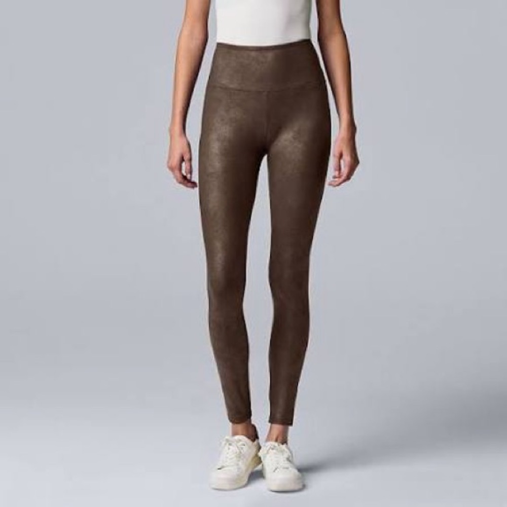 Simply Vera Vera Wang Women’s Chocolate Leggings small